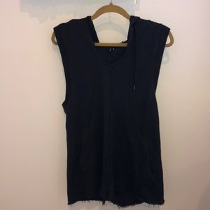 Urban outfitters loose hooded romper